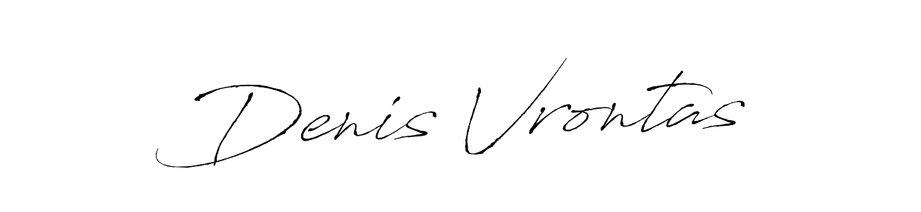 Similarly Antro_Vectra is the best handwritten signature design. Signature creator online .You can use it as an online autograph creator for name Denis Vrontas. Denis Vrontas signature style 6 images and pictures png