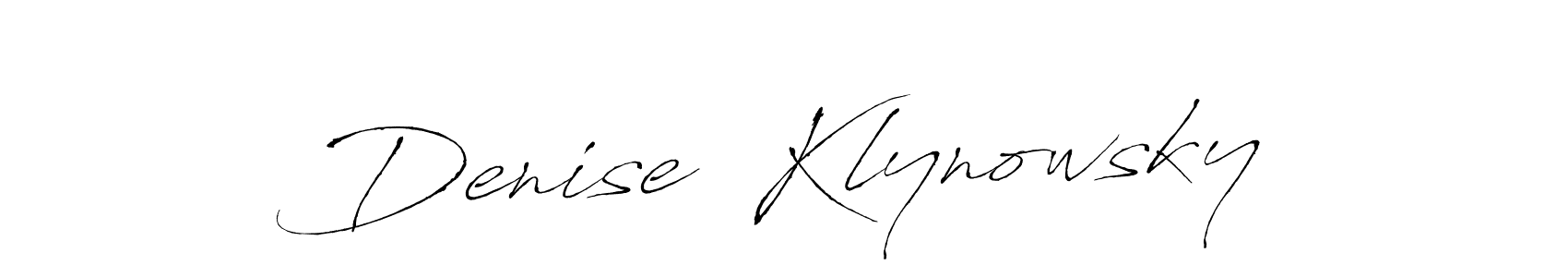 Once you've used our free online signature maker to create your best signature Antro_Vectra style, it's time to enjoy all of the benefits that Denise  Klynowsky name signing documents. Denise  Klynowsky signature style 6 images and pictures png