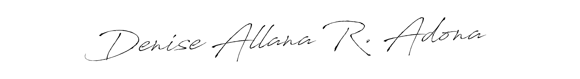 It looks lik you need a new signature style for name Denise Allana R. Adona. Design unique handwritten (Antro_Vectra) signature with our free signature maker in just a few clicks. Denise Allana R. Adona signature style 6 images and pictures png