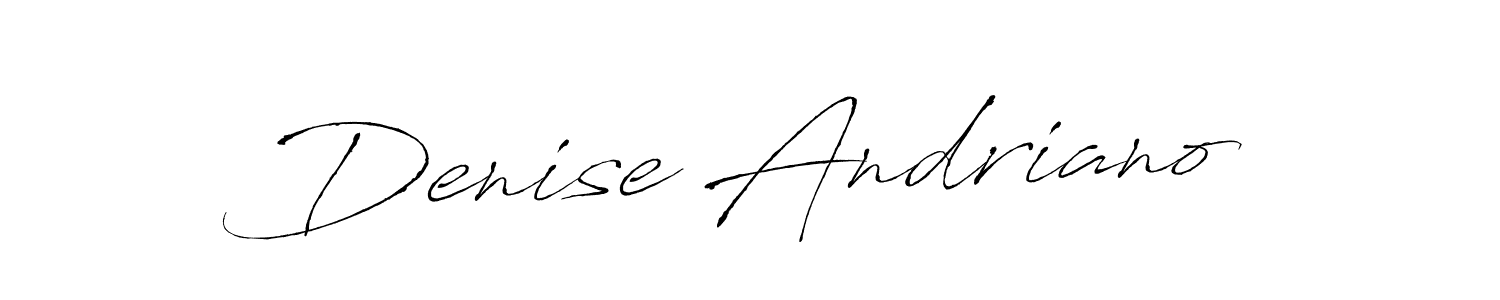 Create a beautiful signature design for name Denise Andriano. With this signature (Antro_Vectra) fonts, you can make a handwritten signature for free. Denise Andriano signature style 6 images and pictures png