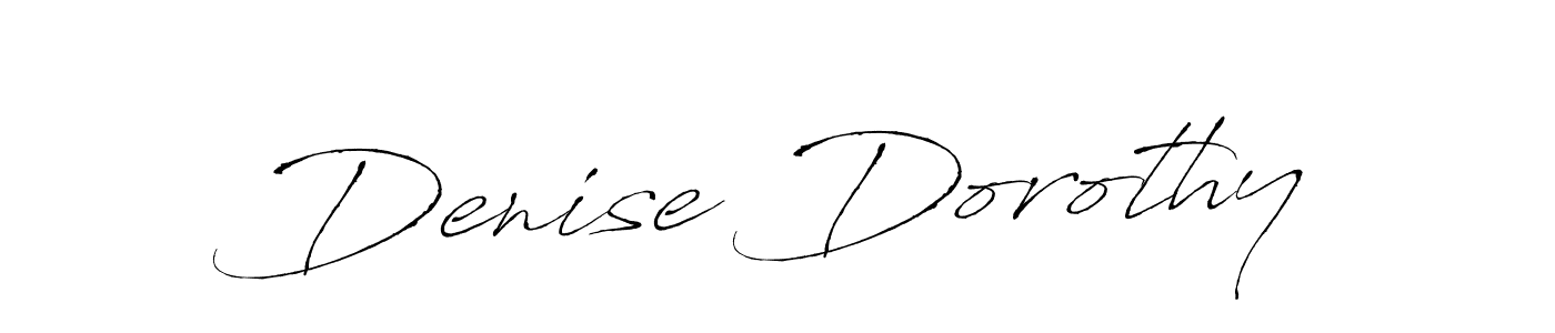 How to make Denise Dorothy signature? Antro_Vectra is a professional autograph style. Create handwritten signature for Denise Dorothy name. Denise Dorothy signature style 6 images and pictures png