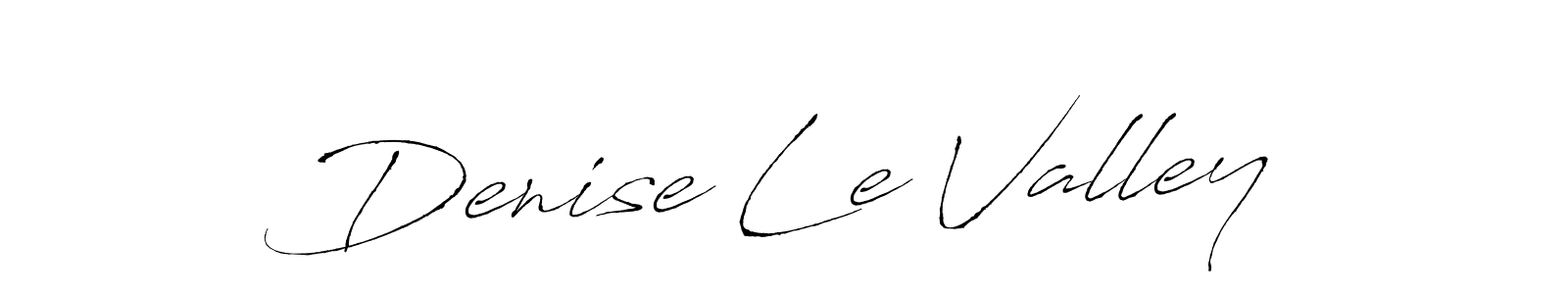 Design your own signature with our free online signature maker. With this signature software, you can create a handwritten (Antro_Vectra) signature for name Denise Le Valley. Denise Le Valley signature style 6 images and pictures png