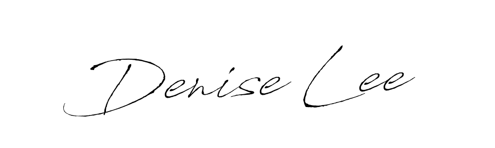 You should practise on your own different ways (Antro_Vectra) to write your name (Denise Lee) in signature. don't let someone else do it for you. Denise Lee signature style 6 images and pictures png