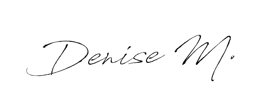 Similarly Antro_Vectra is the best handwritten signature design. Signature creator online .You can use it as an online autograph creator for name Denise M.. Denise M. signature style 6 images and pictures png