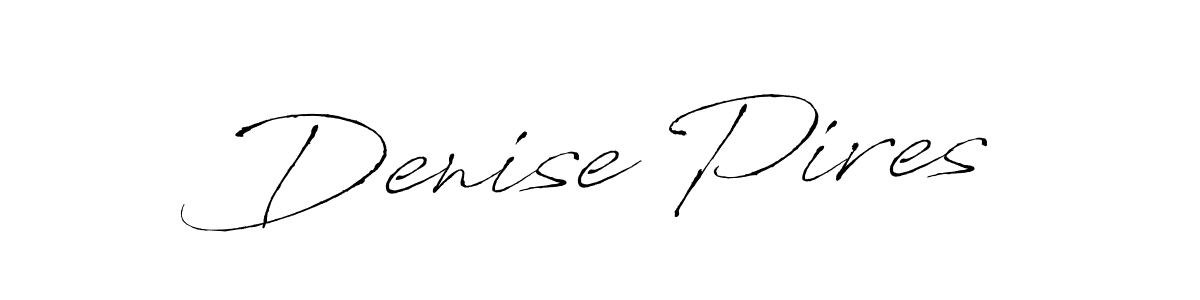 The best way (Antro_Vectra) to make a short signature is to pick only two or three words in your name. The name Denise Pires include a total of six letters. For converting this name. Denise Pires signature style 6 images and pictures png