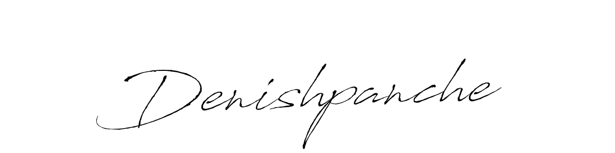 The best way (Antro_Vectra) to make a short signature is to pick only two or three words in your name. The name Denishpanche include a total of six letters. For converting this name. Denishpanche signature style 6 images and pictures png