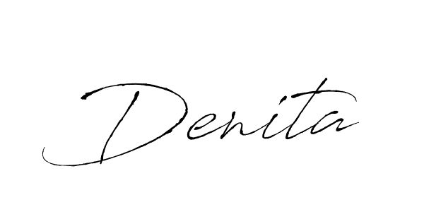 You should practise on your own different ways (Antro_Vectra) to write your name (Denita) in signature. don't let someone else do it for you. Denita signature style 6 images and pictures png