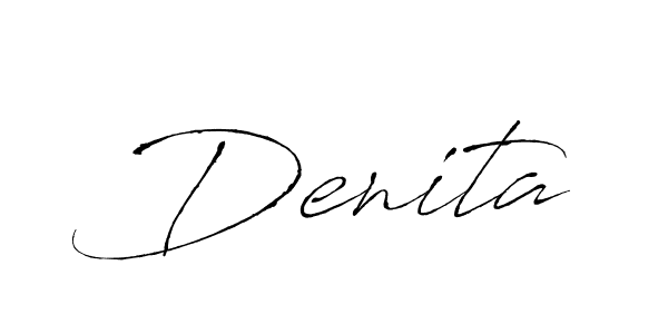 You should practise on your own different ways (Antro_Vectra) to write your name (Denita) in signature. don't let someone else do it for you. Denita signature style 6 images and pictures png