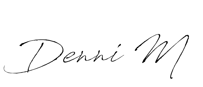 Antro_Vectra is a professional signature style that is perfect for those who want to add a touch of class to their signature. It is also a great choice for those who want to make their signature more unique. Get Denni M name to fancy signature for free. Denni M signature style 6 images and pictures png