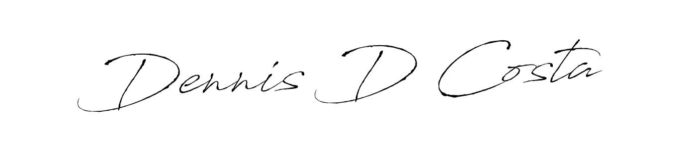 Use a signature maker to create a handwritten signature online. With this signature software, you can design (Antro_Vectra) your own signature for name Dennis D Costa. Dennis D Costa signature style 6 images and pictures png