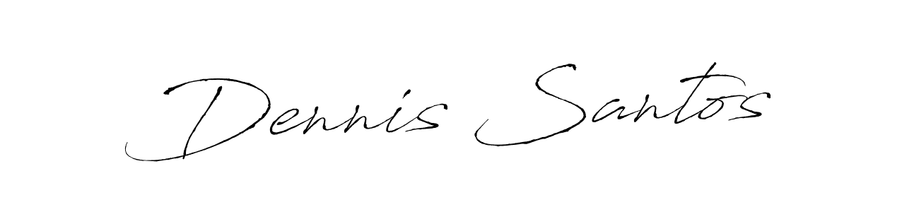 Design your own signature with our free online signature maker. With this signature software, you can create a handwritten (Antro_Vectra) signature for name Dennis Santos. Dennis Santos signature style 6 images and pictures png