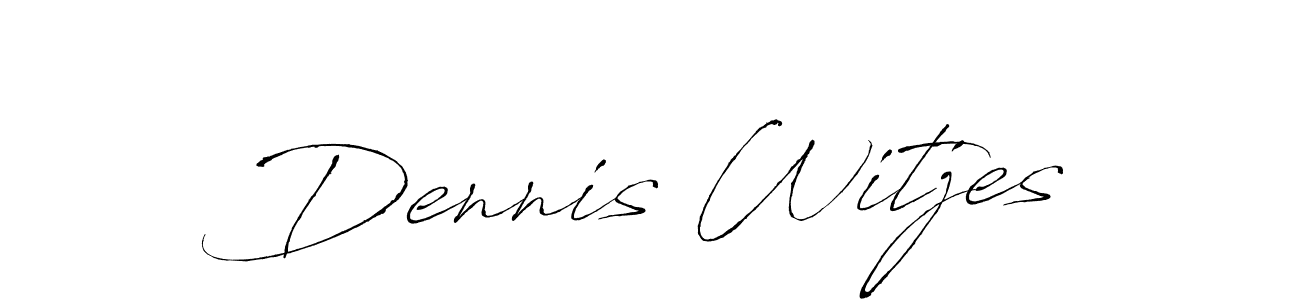 Antro_Vectra is a professional signature style that is perfect for those who want to add a touch of class to their signature. It is also a great choice for those who want to make their signature more unique. Get Dennis Witjes name to fancy signature for free. Dennis Witjes signature style 6 images and pictures png