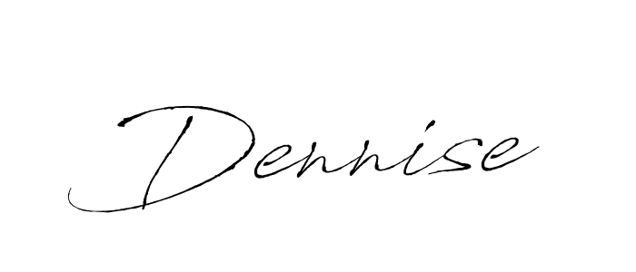 Antro_Vectra is a professional signature style that is perfect for those who want to add a touch of class to their signature. It is also a great choice for those who want to make their signature more unique. Get Dennise name to fancy signature for free. Dennise signature style 6 images and pictures png