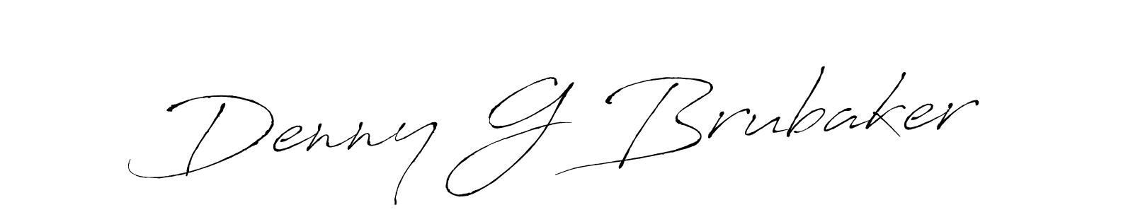 Create a beautiful signature design for name Denny G Brubaker. With this signature (Antro_Vectra) fonts, you can make a handwritten signature for free. Denny G Brubaker signature style 6 images and pictures png