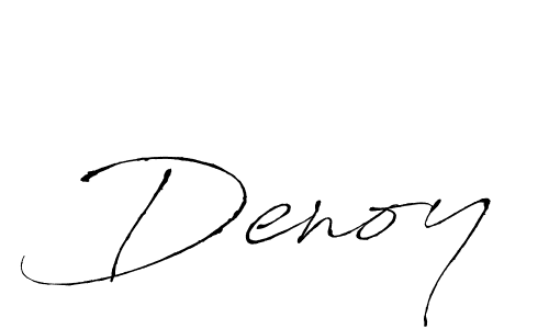 Create a beautiful signature design for name Denoy. With this signature (Antro_Vectra) fonts, you can make a handwritten signature for free. Denoy signature style 6 images and pictures png