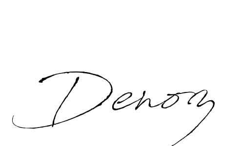 Use a signature maker to create a handwritten signature online. With this signature software, you can design (Antro_Vectra) your own signature for name Denoz. Denoz signature style 6 images and pictures png