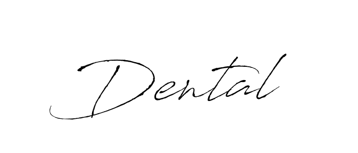 Make a beautiful signature design for name Dental . With this signature (Antro_Vectra) style, you can create a handwritten signature for free. Dental  signature style 6 images and pictures png