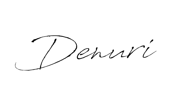 Denuri stylish signature style. Best Handwritten Sign (Antro_Vectra) for my name. Handwritten Signature Collection Ideas for my name Denuri. Denuri signature style 6 images and pictures png