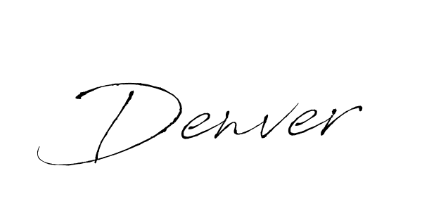 Make a beautiful signature design for name Denver. With this signature (Antro_Vectra) style, you can create a handwritten signature for free. Denver signature style 6 images and pictures png