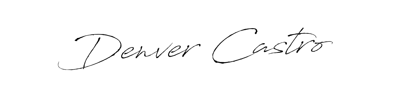 Use a signature maker to create a handwritten signature online. With this signature software, you can design (Antro_Vectra) your own signature for name Denver Castro. Denver Castro signature style 6 images and pictures png