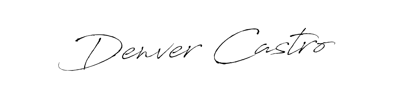 Design your own signature with our free online signature maker. With this signature software, you can create a handwritten (Antro_Vectra) signature for name Denver Castro. Denver Castro signature style 6 images and pictures png