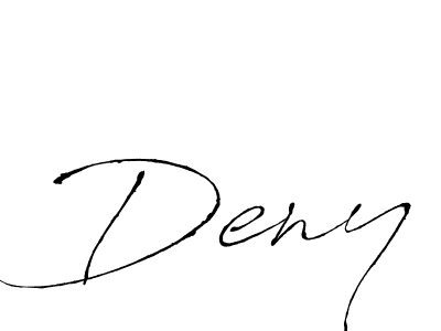 Create a beautiful signature design for name Deny. With this signature (Antro_Vectra) fonts, you can make a handwritten signature for free. Deny signature style 6 images and pictures png