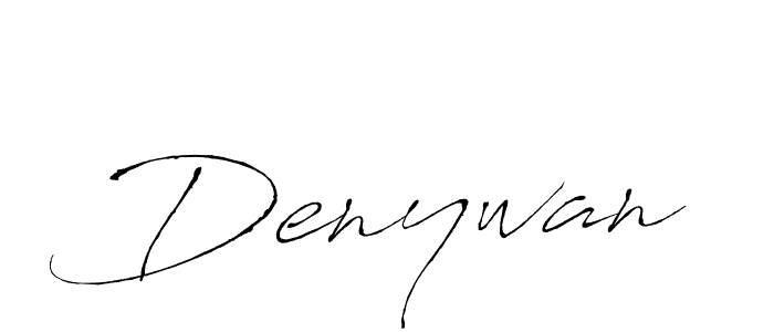 Make a beautiful signature design for name Denywan. With this signature (Antro_Vectra) style, you can create a handwritten signature for free. Denywan signature style 6 images and pictures png