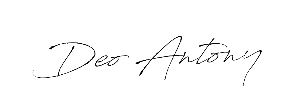 The best way (Antro_Vectra) to make a short signature is to pick only two or three words in your name. The name Deo Antony include a total of six letters. For converting this name. Deo Antony signature style 6 images and pictures png