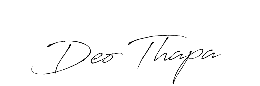 Make a beautiful signature design for name Deo Thapa. With this signature (Antro_Vectra) style, you can create a handwritten signature for free. Deo Thapa signature style 6 images and pictures png