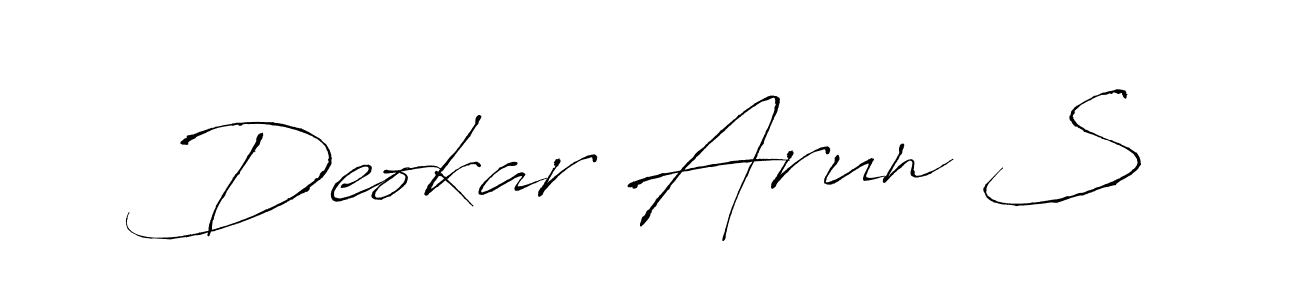 Antro_Vectra is a professional signature style that is perfect for those who want to add a touch of class to their signature. It is also a great choice for those who want to make their signature more unique. Get Deokar Arun S name to fancy signature for free. Deokar Arun S signature style 6 images and pictures png