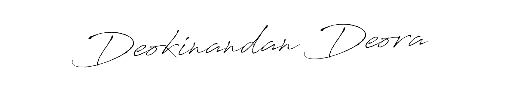 Create a beautiful signature design for name Deokinandan Deora. With this signature (Antro_Vectra) fonts, you can make a handwritten signature for free. Deokinandan Deora signature style 6 images and pictures png
