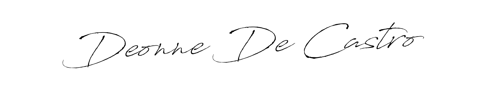 Also You can easily find your signature by using the search form. We will create Deonne De Castro name handwritten signature images for you free of cost using Antro_Vectra sign style. Deonne De Castro signature style 6 images and pictures png