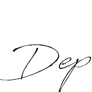 Design your own signature with our free online signature maker. With this signature software, you can create a handwritten (Antro_Vectra) signature for name Dep. Dep signature style 6 images and pictures png