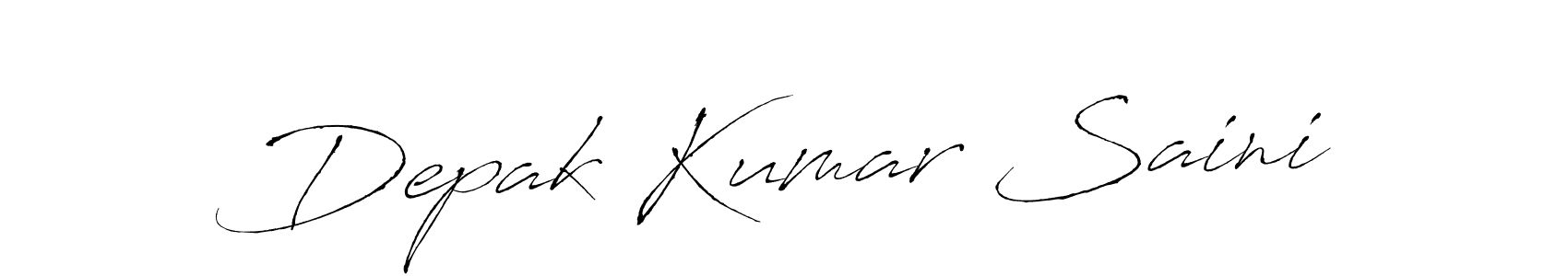 Use a signature maker to create a handwritten signature online. With this signature software, you can design (Antro_Vectra) your own signature for name Depak Kumar Saini. Depak Kumar Saini signature style 6 images and pictures png