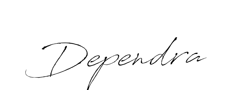 Create a beautiful signature design for name Dependra. With this signature (Antro_Vectra) fonts, you can make a handwritten signature for free. Dependra signature style 6 images and pictures png