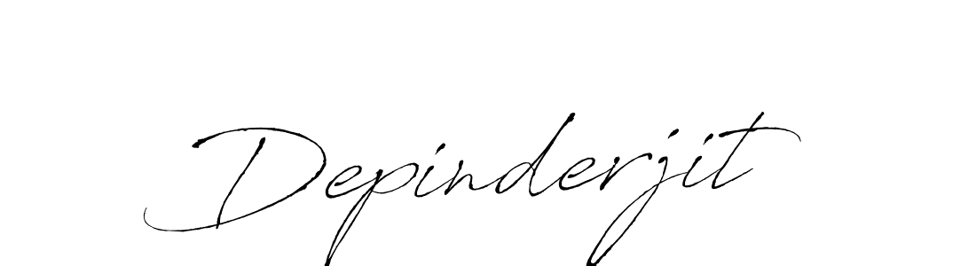 Design your own signature with our free online signature maker. With this signature software, you can create a handwritten (Antro_Vectra) signature for name Depinderjit. Depinderjit signature style 6 images and pictures png