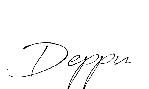 How to make Deppu signature? Antro_Vectra is a professional autograph style. Create handwritten signature for Deppu name. Deppu signature style 6 images and pictures png