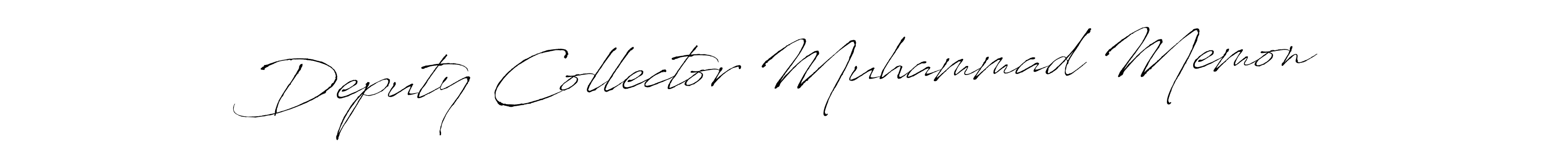 Deputy Collector Muhammad Memon stylish signature style. Best Handwritten Sign (Antro_Vectra) for my name. Handwritten Signature Collection Ideas for my name Deputy Collector Muhammad Memon. Deputy Collector Muhammad Memon signature style 6 images and pictures png