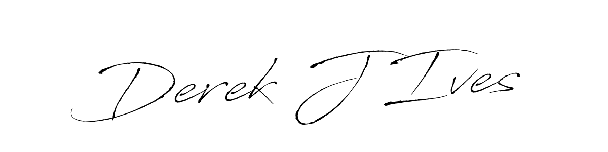 How to make Derek J Ives signature? Antro_Vectra is a professional autograph style. Create handwritten signature for Derek J Ives name. Derek J Ives signature style 6 images and pictures png