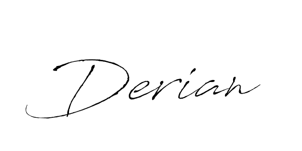 Derian stylish signature style. Best Handwritten Sign (Antro_Vectra) for my name. Handwritten Signature Collection Ideas for my name Derian. Derian signature style 6 images and pictures png