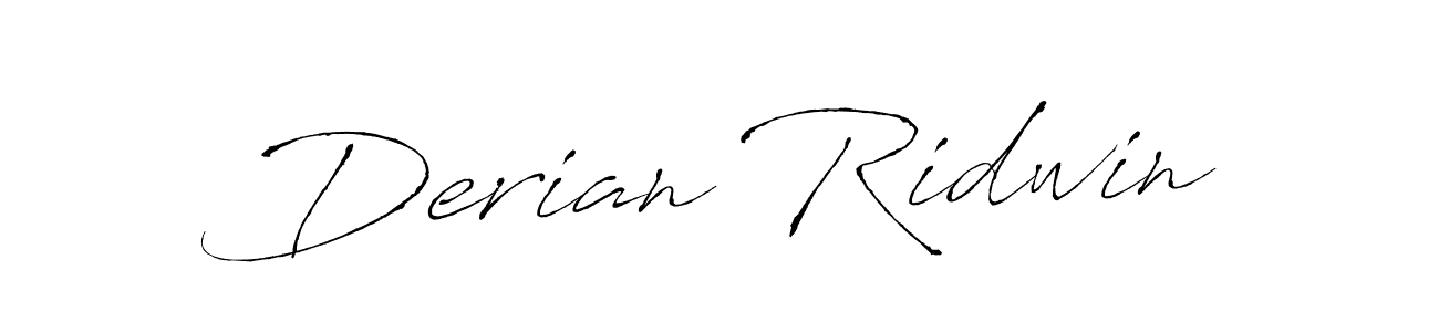 Make a short Derian Ridwin signature style. Manage your documents anywhere anytime using Antro_Vectra. Create and add eSignatures, submit forms, share and send files easily. Derian Ridwin signature style 6 images and pictures png