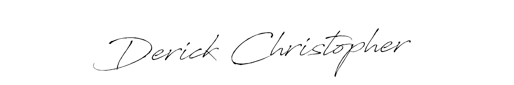 Also we have Derick Christopher name is the best signature style. Create professional handwritten signature collection using Antro_Vectra autograph style. Derick Christopher signature style 6 images and pictures png