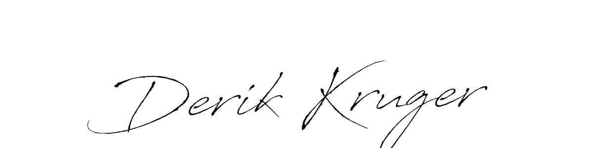 How to make Derik Kruger name signature. Use Antro_Vectra style for creating short signs online. This is the latest handwritten sign. Derik Kruger signature style 6 images and pictures png