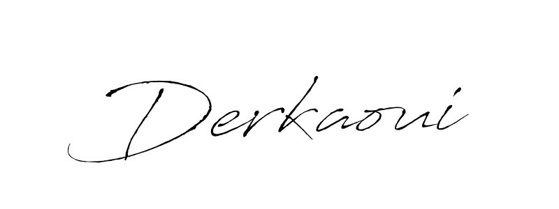 Also You can easily find your signature by using the search form. We will create Derkaoui name handwritten signature images for you free of cost using Antro_Vectra sign style. Derkaoui signature style 6 images and pictures png