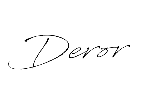 Create a beautiful signature design for name Deror. With this signature (Antro_Vectra) fonts, you can make a handwritten signature for free. Deror signature style 6 images and pictures png