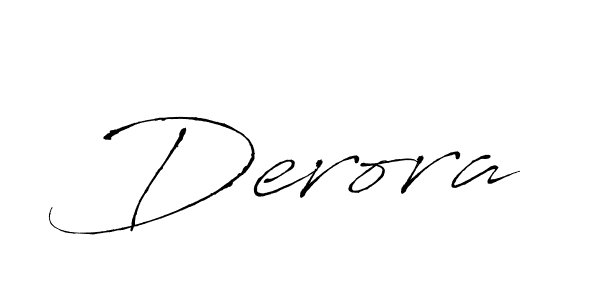 Create a beautiful signature design for name Derora. With this signature (Antro_Vectra) fonts, you can make a handwritten signature for free. Derora signature style 6 images and pictures png