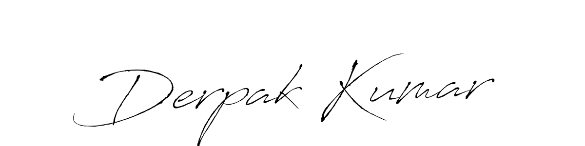 Antro_Vectra is a professional signature style that is perfect for those who want to add a touch of class to their signature. It is also a great choice for those who want to make their signature more unique. Get Derpak Kumar name to fancy signature for free. Derpak Kumar signature style 6 images and pictures png