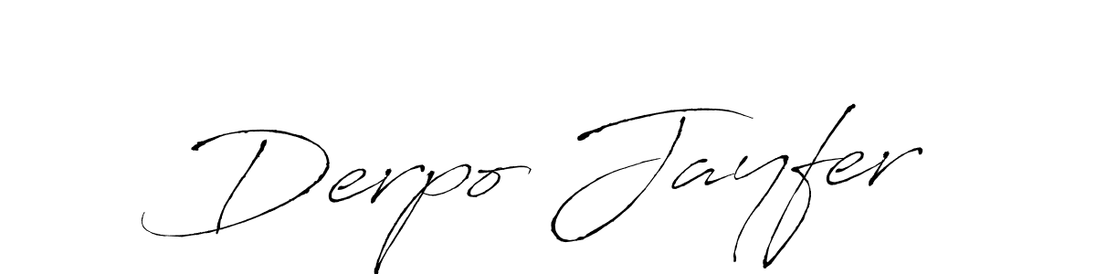 Make a beautiful signature design for name Derpo Jayfer. With this signature (Antro_Vectra) style, you can create a handwritten signature for free. Derpo Jayfer signature style 6 images and pictures png