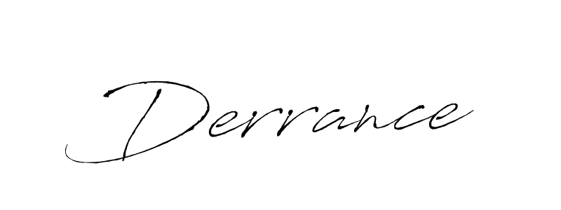 Create a beautiful signature design for name Derrance. With this signature (Antro_Vectra) fonts, you can make a handwritten signature for free. Derrance signature style 6 images and pictures png