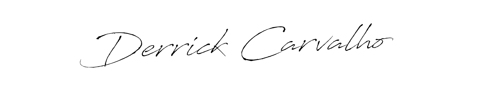Make a beautiful signature design for name Derrick Carvalho. With this signature (Antro_Vectra) style, you can create a handwritten signature for free. Derrick Carvalho signature style 6 images and pictures png